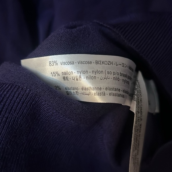 Zara knit blue sweater size M long sleeves like new!!! Mock neck - Picture 6 of 7